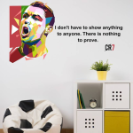 TRIDENT 90 Cm Cristiano Ronaldo Removable Sticker  (Pack of 1)