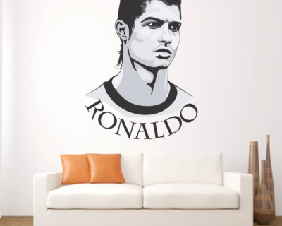 Cristiano Ronaldo Creative Wall Sticker - Multicolor StickMe Design (SM121)