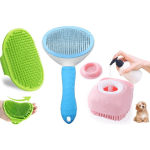Complete Dog & Cat Grooming Kit - Professional Pet Brush Combo for Easy Grooming