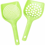 Cat Litter Scoop - Easy Clean Waste Remover green