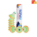 Nongi Designer D1 cork for Indoor, Outdoor Badminton Sports Feather Shuttle - Multicolor