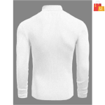 White Wool High Neck T-Shirt for Men - Image 3