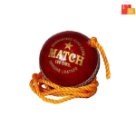Leather Hanging Cricket Ball for Match Practice - Red