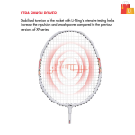 Black, White, Silver Strung Badminton Racquet ( pack of 01) - Image 2