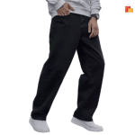 Men’s Black Mid-Rise Jeans, Relaxed Fit - Top Deal - Image 3