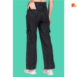 Women’s High-Rise Boyfriend Jeans in Classic black – Relaxed Fit for Modern Style - Image 2