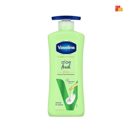 Untitled design(139) Vaseline Intensive Care Aloe Fresh Body Lotion | Hydrating with Pure Aloe Vera for Fresh, Soft Skin | Suitable for Dry, Rough Skin 400ml / 600 ML - Image 1