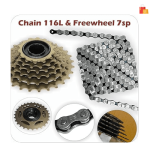 6-Speed Bicycle Gear Conversion Kit – Comprehensive Upgrade Set with Derailleur, Freewheel, Chain, & Accessories for Road and Mountain Bikes - Image 3