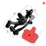 Caliper Machine 2-Piece Set with 2 Extra Bicycle Disc Brake Pads for MTB Mountain Bikes - Image 2