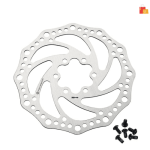 Bike Disc Brake Rotors: 140mm, 160mm, 180mm, 203mm with 6 Bolts | Compatible with Road, Mountain, and BMX Bikes