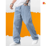 Lymio Men's Jeans | Denim Pants | Baggy Jeans for Men light blue