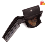 Men Formal, Travel Brown Genuine Leather RFID Wallet  (9 Card Slots) - Image 2