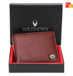 Men Casual, Formal Maroon Genuine Leather RFID Wallet - Mini  (5 Card Slots)