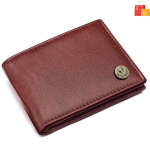 Men Casual, Formal Maroon Genuine Leather RFID Wallet - Mini  (5 Card Slots) - Image 4