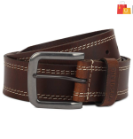 Versatile Brown Genuine Leather Reversible Belt – Perfect for Casual and Formal Wear