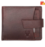 Men's Compact Maroon Genuine Leather RFID Wallet – Stylish & Secure with 5 Card Slots - Image 2
