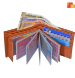 Men Tan Artificial Leather Wallet  (10 Card Slots) - Image 2