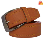 Men's Tan Artificial Leather Belt – Stylish and Durable Accessory