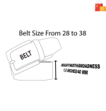 Men's Tan Artificial Leather Belt – Stylish and Durable Accessory - Image 2