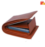 Men Tan Artificial Leather Wallet  (10 Card Slots)