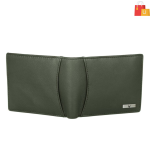 Men Casual Green Genuine Leather RFID Wallet  (9 Card Slots) - Image 4