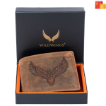 Versatile Men's Brown Genuine Leather RFID Wallet – Stylish for Casual, Formal, and Evening Use (9 Card Slots)