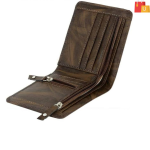 Boys Casual, Formal, Trendy Brown Artificial Leather Wallet  (6 Card Slots)