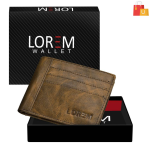Men Casual Brown Artificial Leather Wallet  (6 Card Slots)
