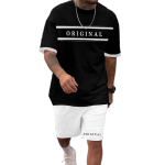 Black Printed Oversized T-Shirt