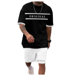 Black Printed Oversized T-Shirt