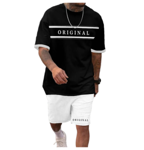 Black Printed Oversized T-Shirt