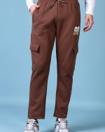 Solid Brown Track Pants