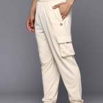 Solid White Track Pants