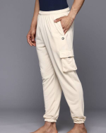 Solid White Track Pants