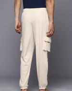 Solid White Track Pants for Men - Image 3