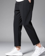 Men's Solid Black Track Pants