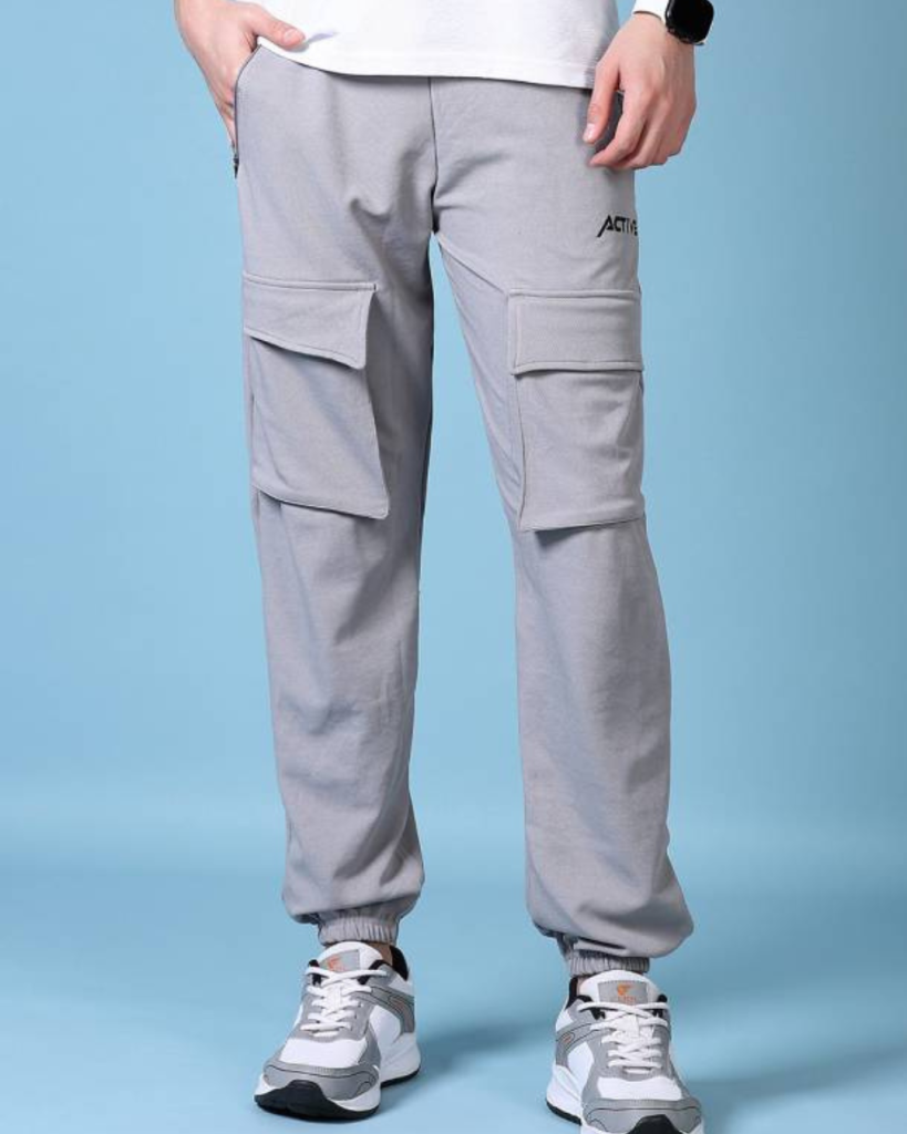 Solid Grey Track Pants