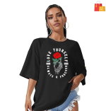 Women’s Oversized T-Shirt | Casual Printed Round Neck Longline Design