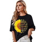 Women’s Oversized T-Shirt | Casual Printed Round Neck Longline Design