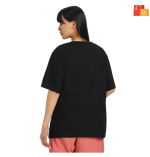 Baggy Fit Graphic T-Shirt for Women & Girls | Round Neck, Drop Shoulder, Half Sleeve Cotton Design (Sizes: S to XL) . - Image 2