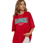 Baggy Fit Graphic T-Shirt for Women & Girls | Round Neck, Drop Shoulder, Half Sleeve Cotton Design (Sizes: S to XL) .