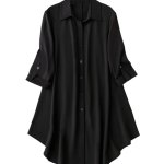 Solid Rayon Shirt Dress for Women – Office & Casual Wear by Leriya Fashion