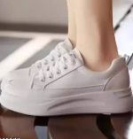 Stylish Sports and Casual Shoes for Women (White , 6) - Image 2
