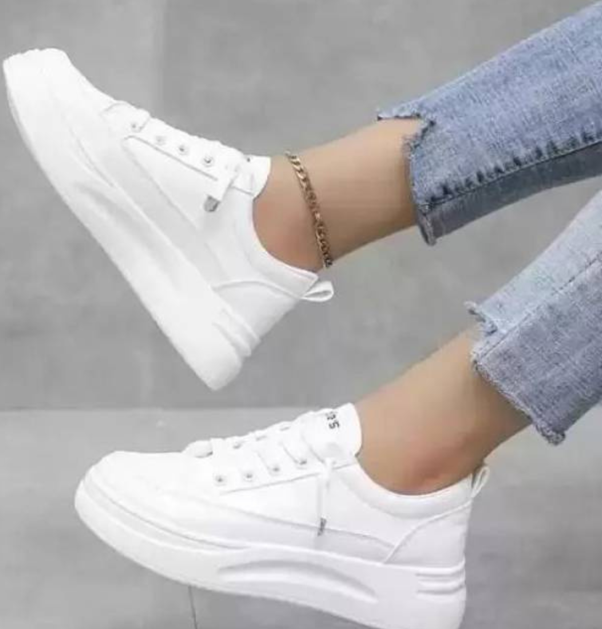 Untitled design - 2024-12-04T164541.315 Stylish Sports and Casual Shoes for Women (White , 6) - Image 1