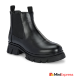 Fashionable Elastic Side Chelsea Boots for Women - Image 3
