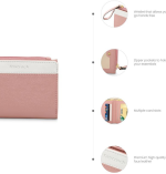 Women's Pink Fabric Wallet - Everyday Essential - Image 3
