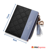 Compact Maroon & Grey Artificial Leather Wallet for Women – Mini Design - Image 4