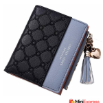 Compact Maroon & Grey Artificial Leather Wallet for Women – Mini Design