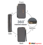 Elegant Genuine Leather Wallet for Women with 12 Card Slots - Image 2