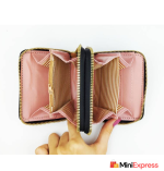 Women’s RFID-Blocking Beige Card Holder – Artificial Leather - Image 2